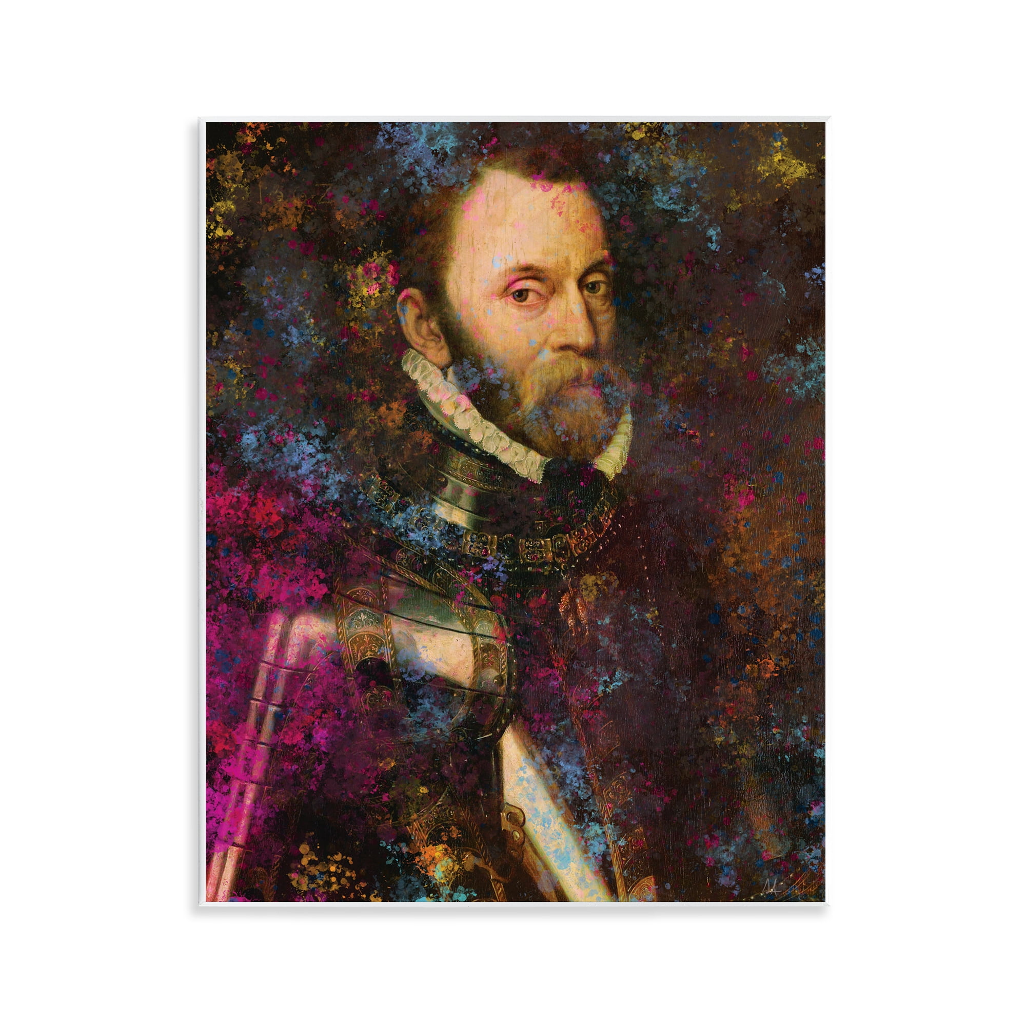 Stupell Industries Dappled Royalty Portrait Wall Plaque Art, design by Sarah Adams