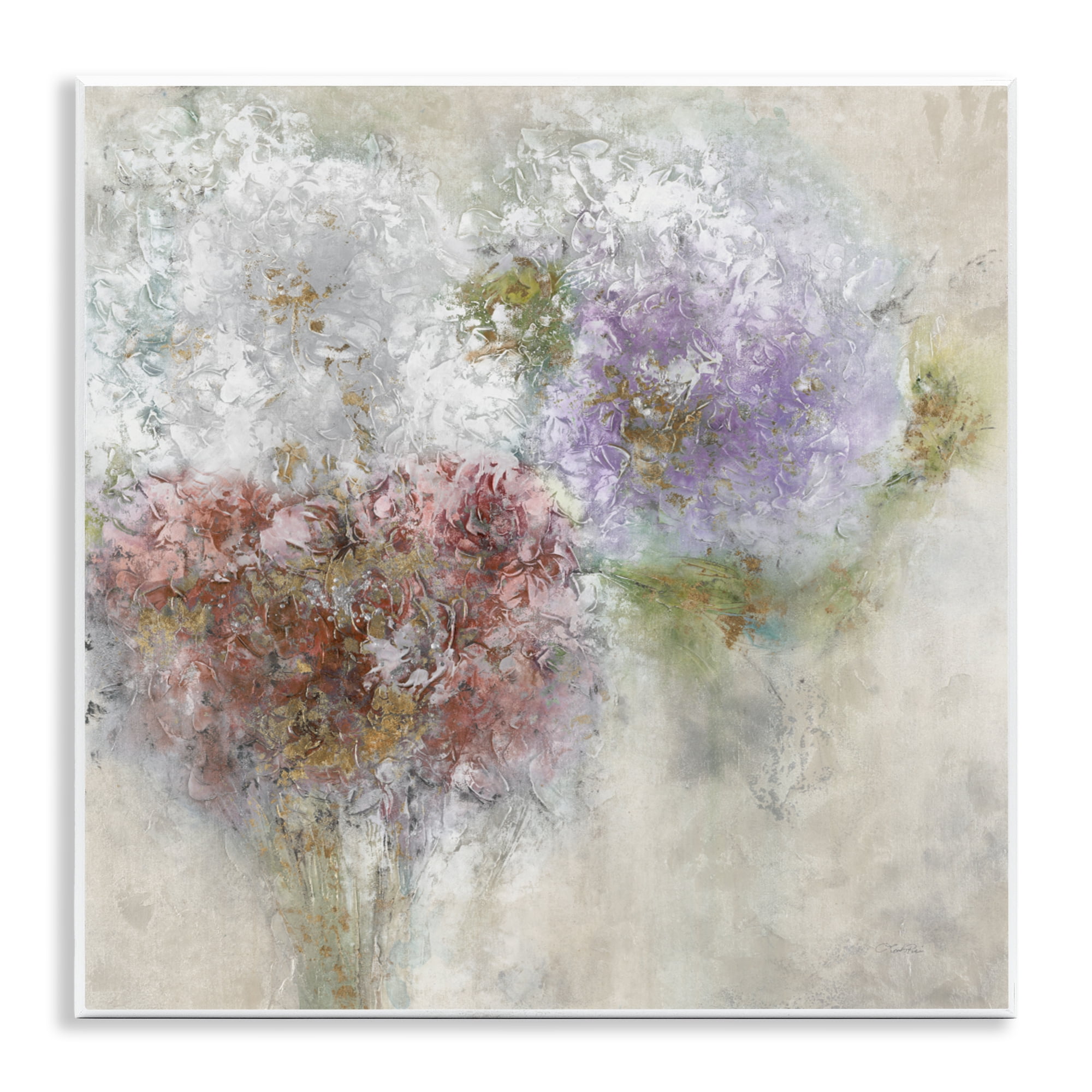 Stupell Industries Dappled Visuals Flowers Wall Plaque Art, design by Leah Rei