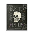 thumbnail image 1 of Stupell Industries Dare To Enter Phrase Holiday Painting Gray Framed Art Print Wall Art, 24 x 30, 1 of 9