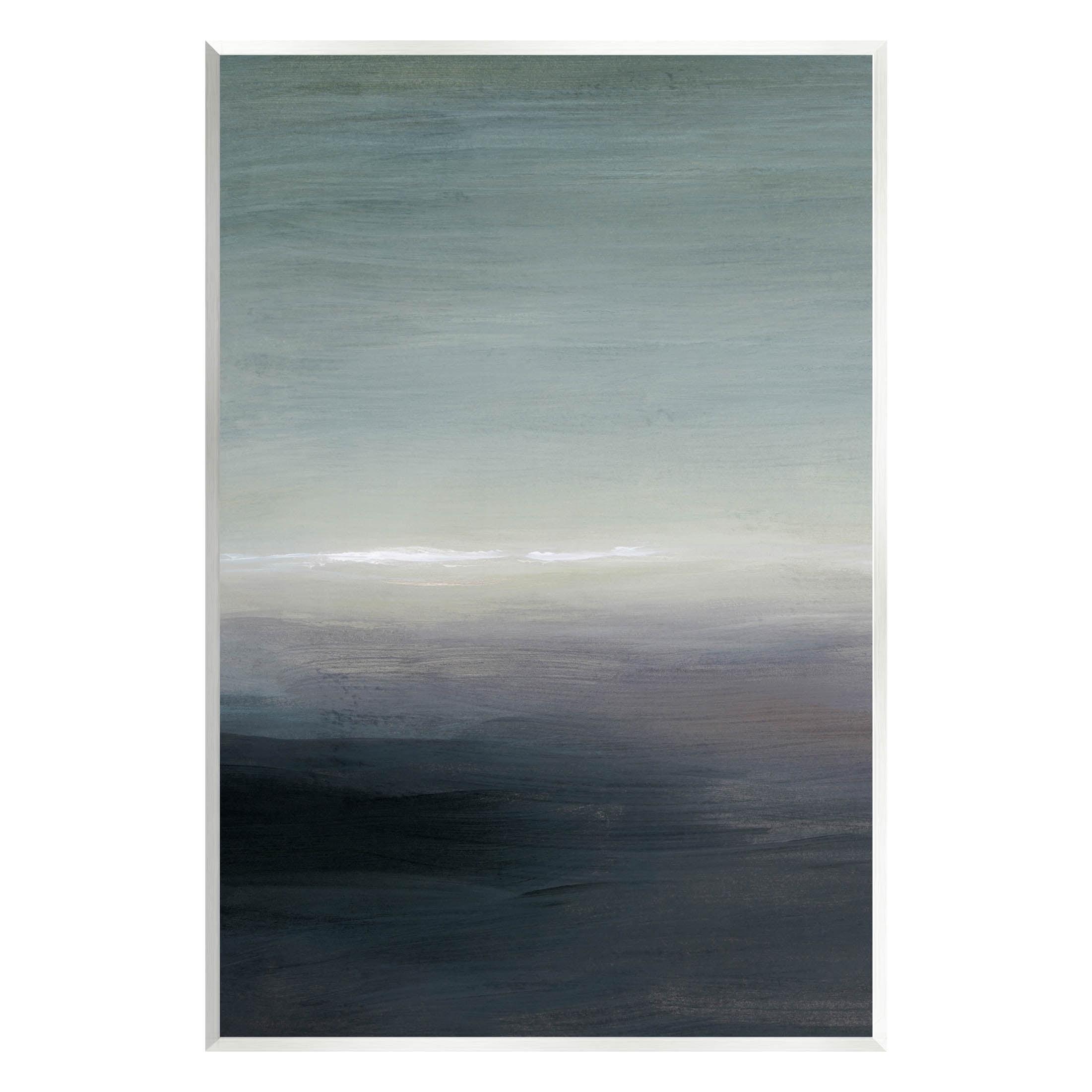 Stupell Industries Dark Abstract Landscape Horizon Painting Unframed Art Print Wall Art, Design by Grace Popp