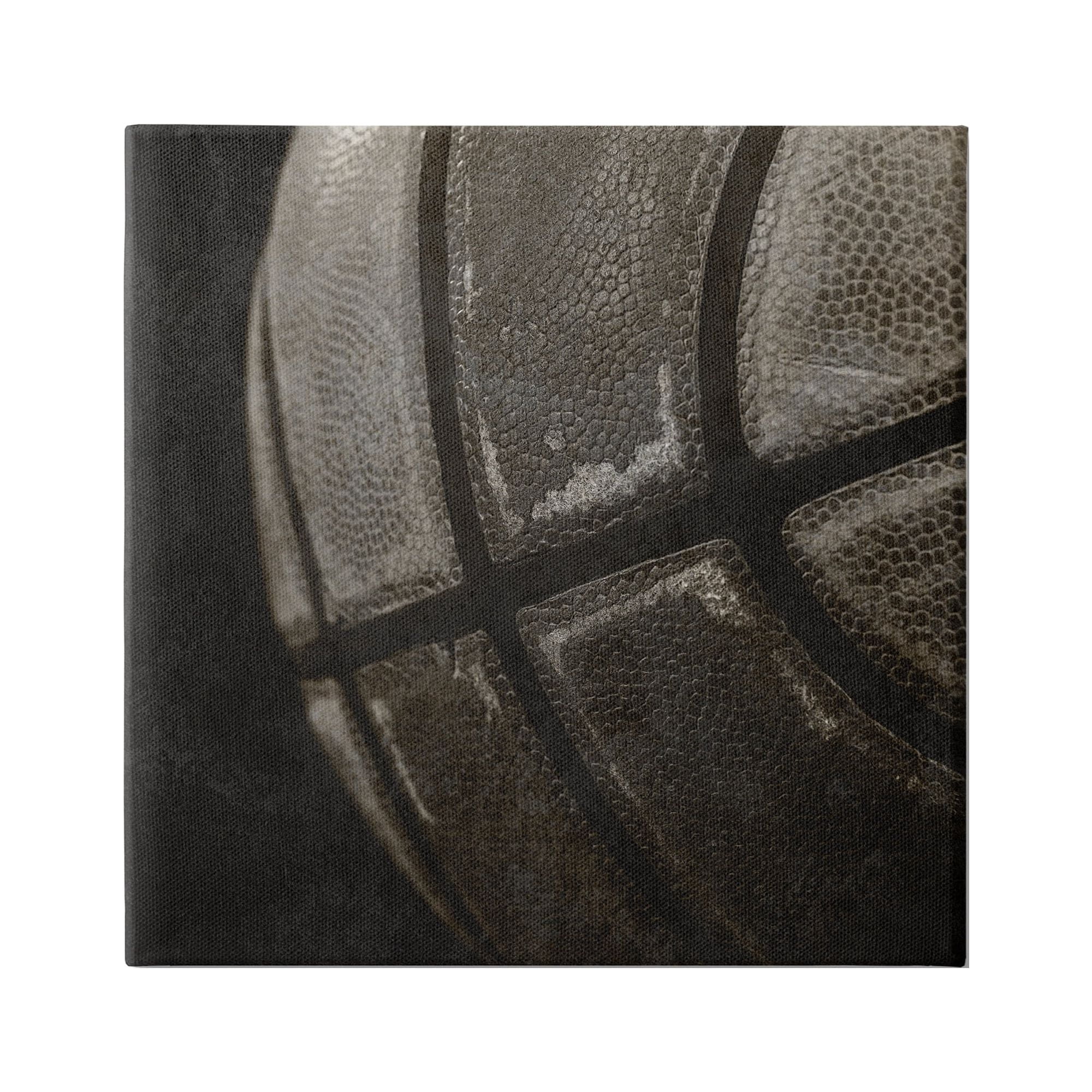 Stupell Industries Dark Basketball Photography Sports Photography Gallery Wrapped Canvas Art Print Wall Art, 36 x 36