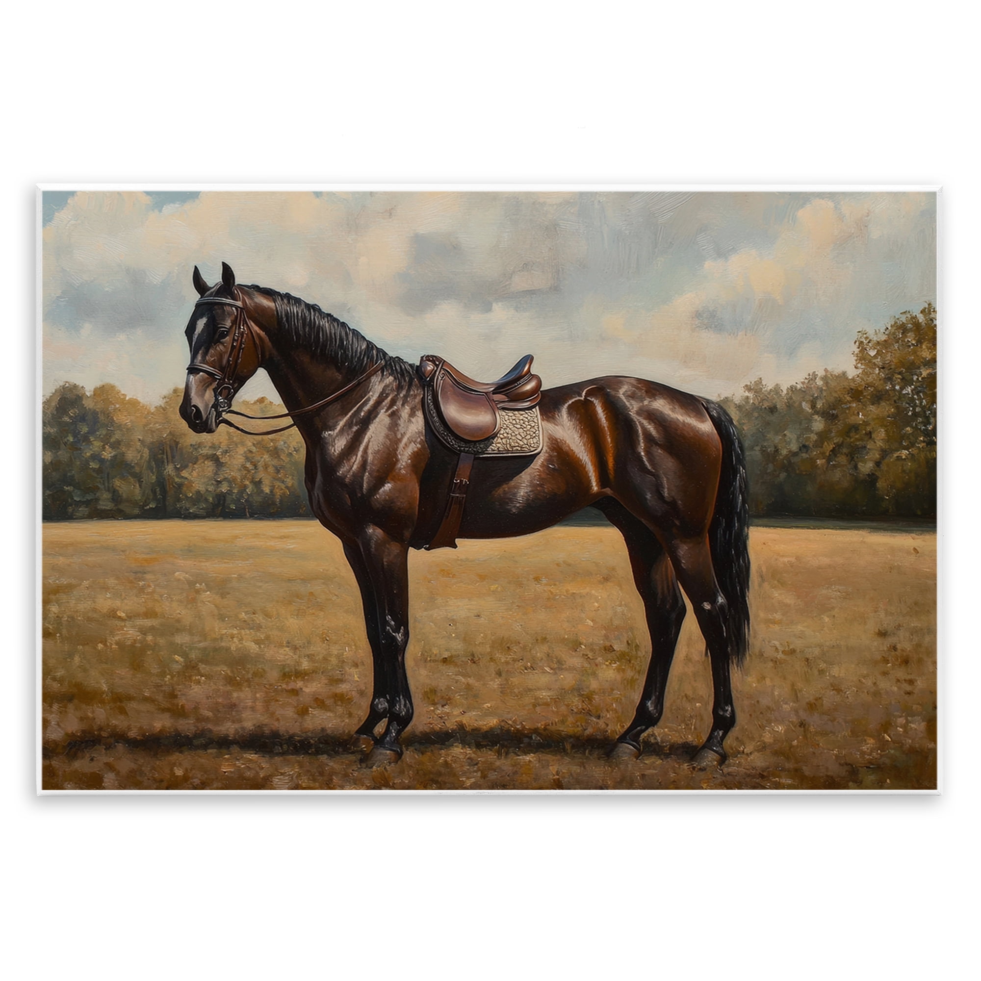 Stupell Industries Dark Brown Pony Portrait Wall Plaque Art, design by Petal Prints Design