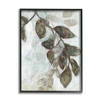 Stupell Industries Dark Brown Tree Branches Abstract Sketch Leaves Black Framed, 24 x 30, Design by Jennifer Goldberger