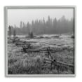 thumbnail image 1 of Stupell Industries Dark Countryside Fence Photography Landscape Photography Gray Framed Art Print Wall Art, 1 of 7
