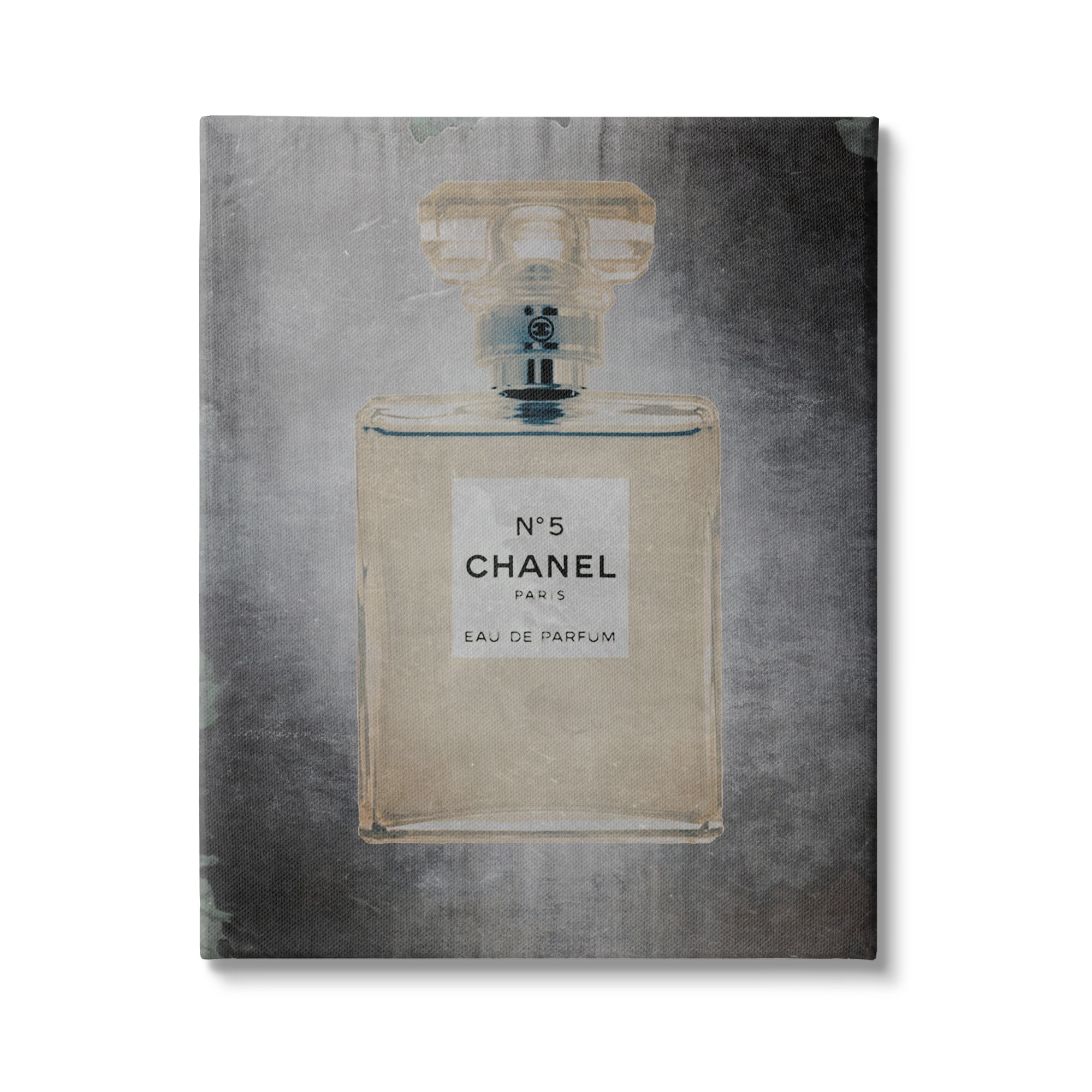 Stupell Industries Dark Fashion Brand Perfume Bottle Beauty & Fashion Painting Gallery Wrapped Canvas Print Wall Art