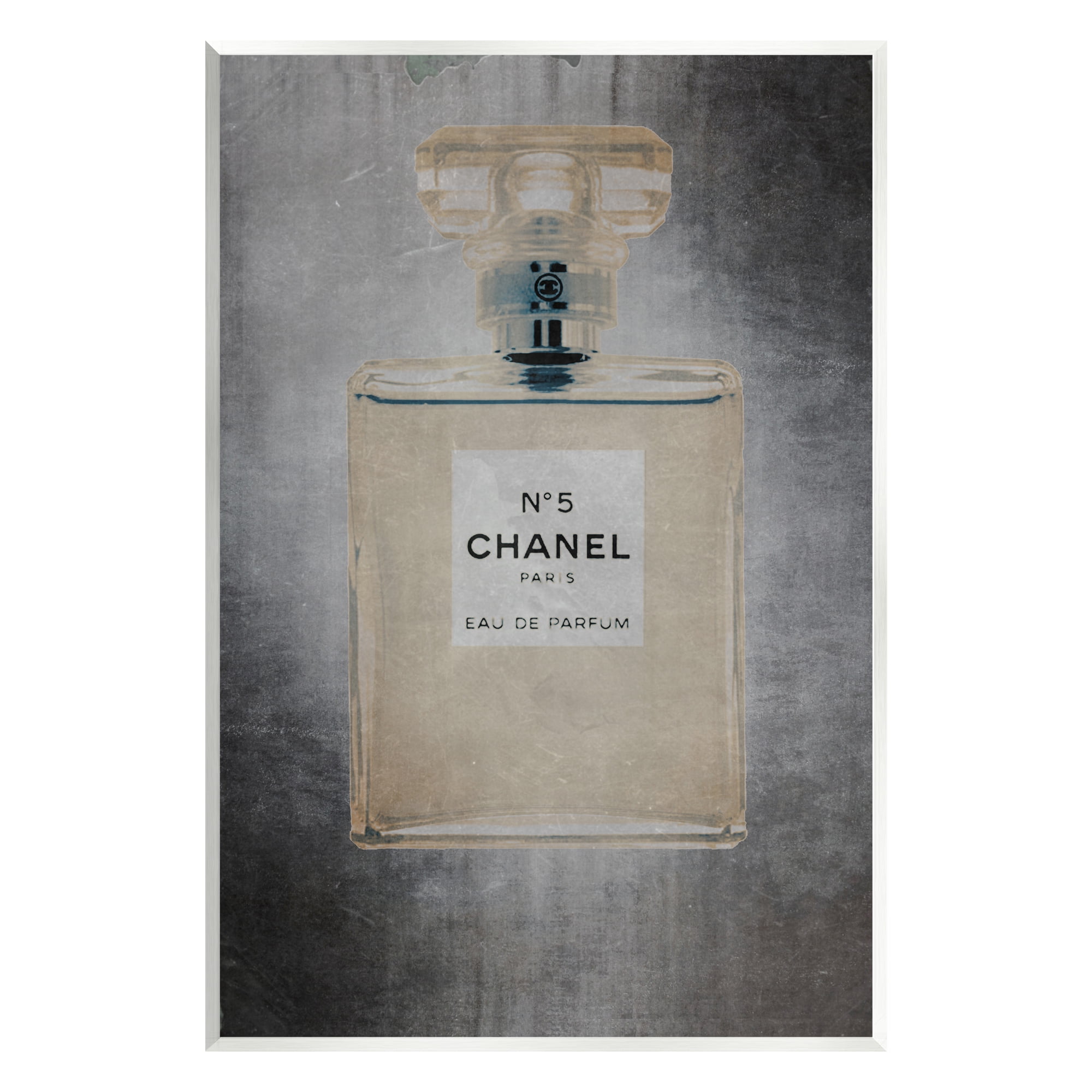 Stupell Industries Dark Fashion Brand Perfume Bottle Beauty & Fashion Painting Unframed Art Print Wall Art