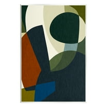 Stupell Industries Dark Geometric Pattern Abstract Painting Unframed Art Print Wall Art, 10 x 15