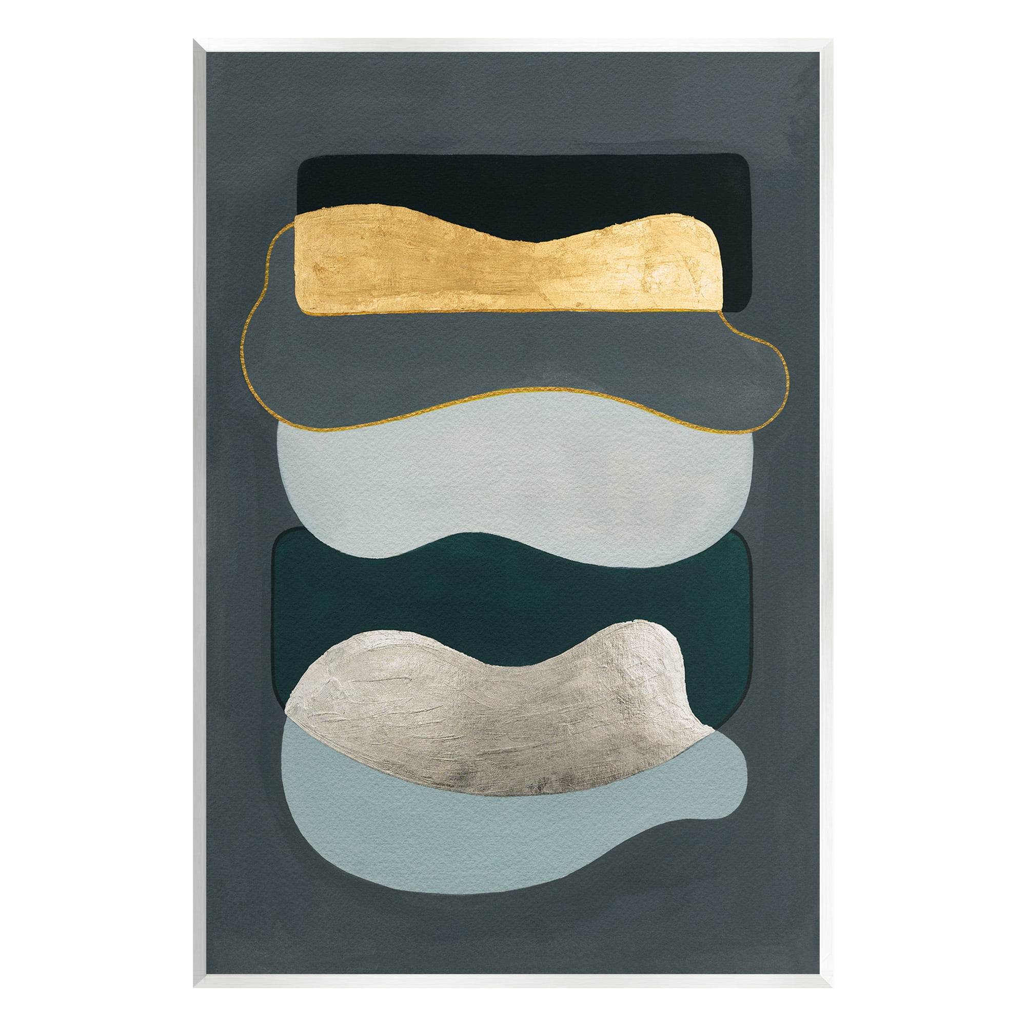 Stupell Industries Dark & Glam Geometric Abstract Painting Unframed Art Print Wall Art, 13 x 19