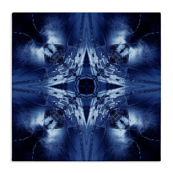 Stupell Industries Dark Mirrored Mosaic Abstract Painting Wrapped Canvas Art Print Wall Art, 24 x 24