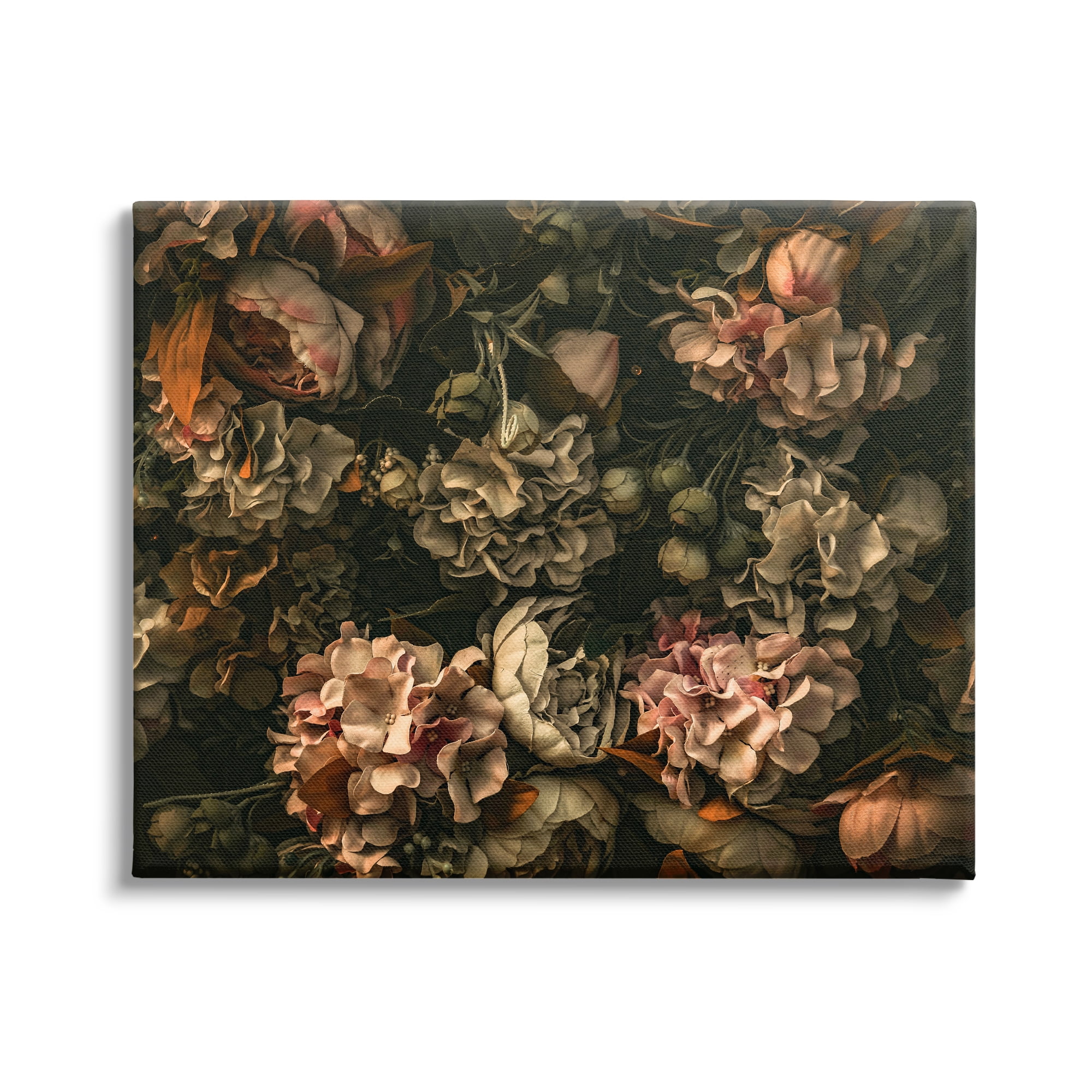 Stupell Industries Dark Moody Floral Botanical Closeup Detailed Design , 20 x 16, Design by Incado
