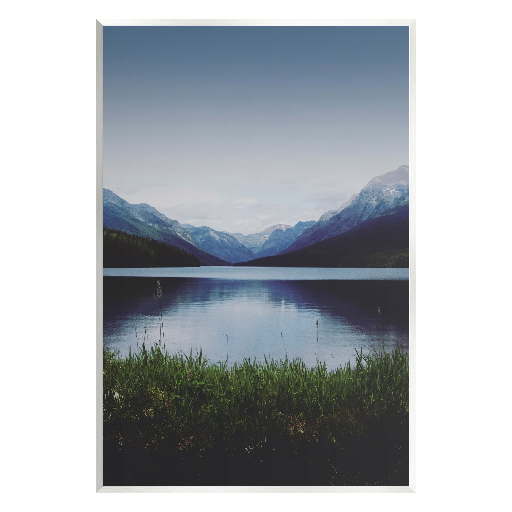 Stupell Industries Dark Mountain Landscape Nature Photography Unframed Art Print Wall Art, 13 x 19