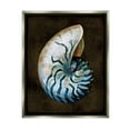 thumbnail image 1 of Stupell Industries Dark Nautilus Shell Nature Painting Gray Floater Framed Canvas Art Print Wall Art, 25 x 31, 1 of 10