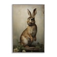 thumbnail image 1 of Stupell Industries Dark Rabbit Portrait Animals & Insects Painting Gray Framed Art Print Wall Art, 16 x 24, 1 of 10