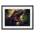 thumbnail image 1 of Stupell Industries Contemporary Dark Roaring T-Rex Black Framed Print Under Glass, 20 x 14, by Creative Studio, 1 of 8