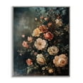 thumbnail image 1 of Stupell Industries Dark Rose Florals Plants & Flowers Painting Gray Framed Art Print Wall Art, 24 x 30, 1 of 2