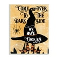 thumbnail image 1 of Stupell Industries Dark Side Has Cookies Festive Halloween Witch Hat, 13 x 19, Designed by Jill Meyer, 1 of 6