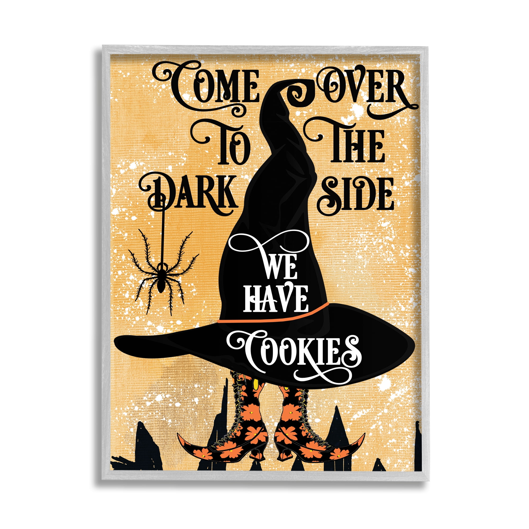 Stupell Industries Dark Side Has Cookies Festive Halloween Witch Hat, 16 x 20, Designed by Jill Meyer