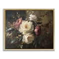 thumbnail image 1 of Stupell Industries Dark Still Life Roses Plants & Flowers Painting Gold Floater Framed Canvas Art Print Wall Art, 31 x 25, 1 of 10