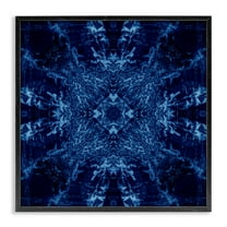 Stupell Industries Dark Tie Dye Style Abstract Painting Black Framed Art Print Wall Art, 12 x 12