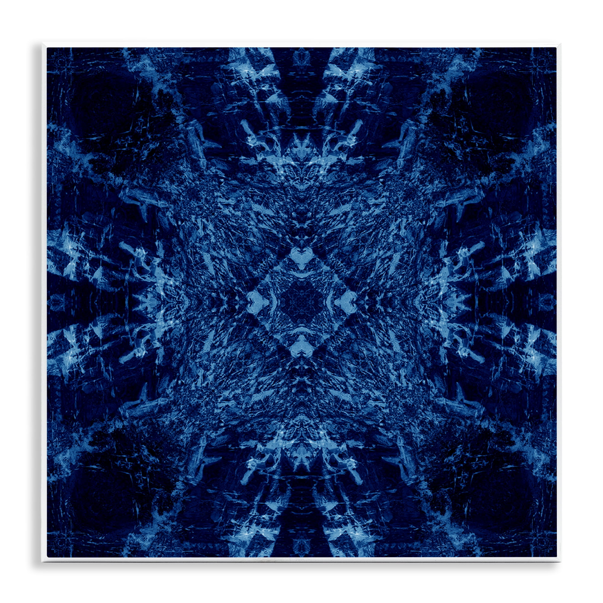 Stupell Industries Dark Tie Dye Style Abstract Painting Unframed Art Print Wall Art, 12 x 12