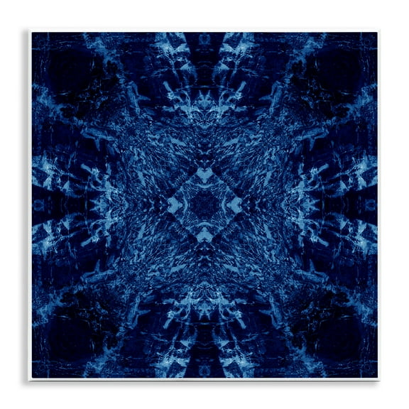 Stupell Industries Dark Tie Dye Style Abstract Painting Unframed Art Print Wall Art, 12 x 12