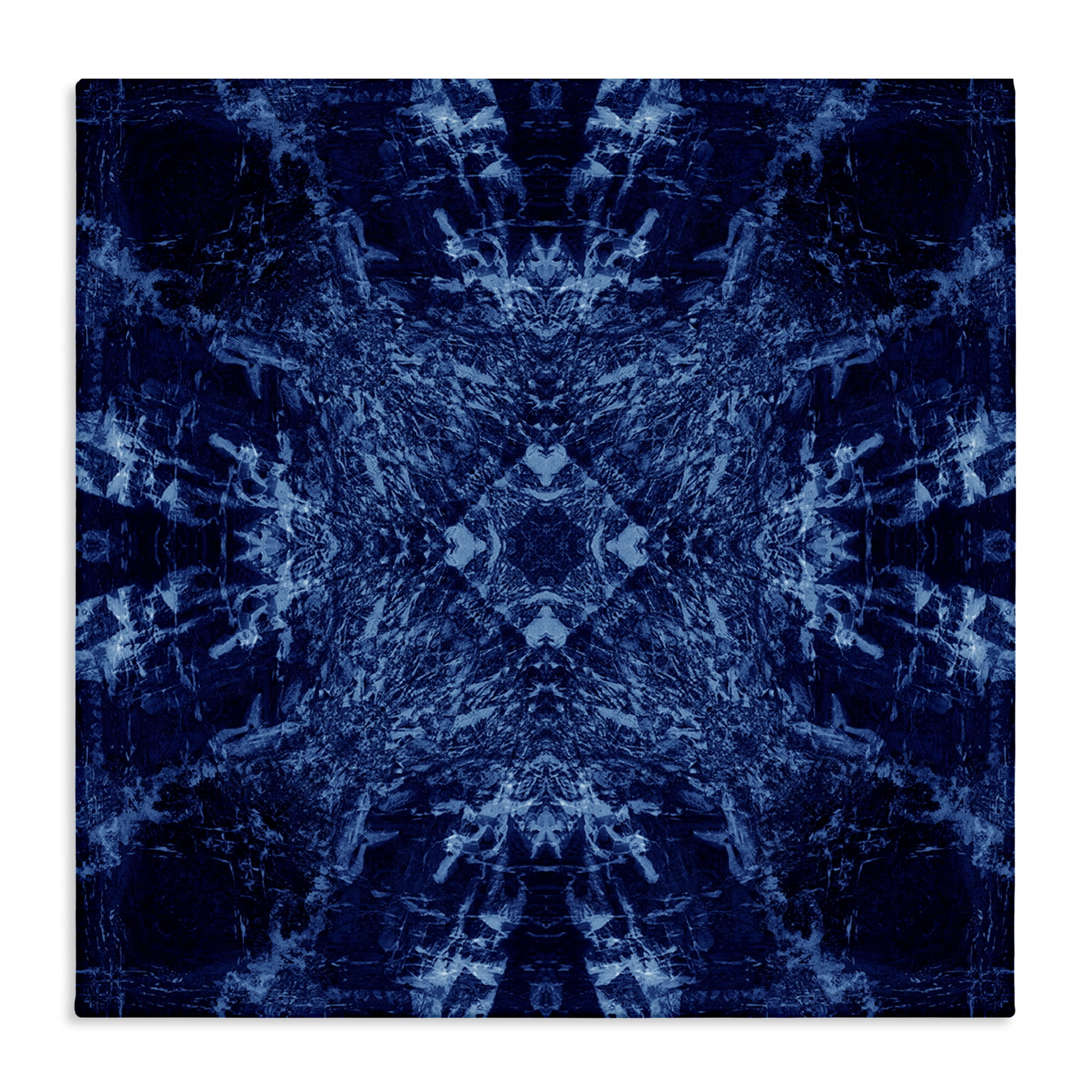 Stupell Industries Dark Tie Dye Style Abstract Painting Wrapped Canvas Art Print Wall Art, 30 x 30