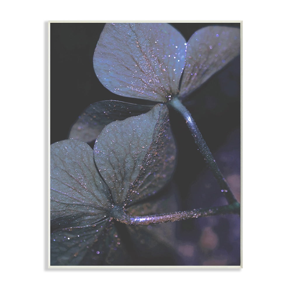 Stupell Industries Dark Tone Glittered Clover Petals Detail Wall Plaque by Daphne Polselli
