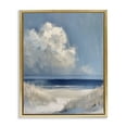 thumbnail image 1 of Stupell Industries Transitional Dark Waters Ahead Gold Floating Frame Canvas Art, 25 x 31, by Petals Prints Design, 1 of 8