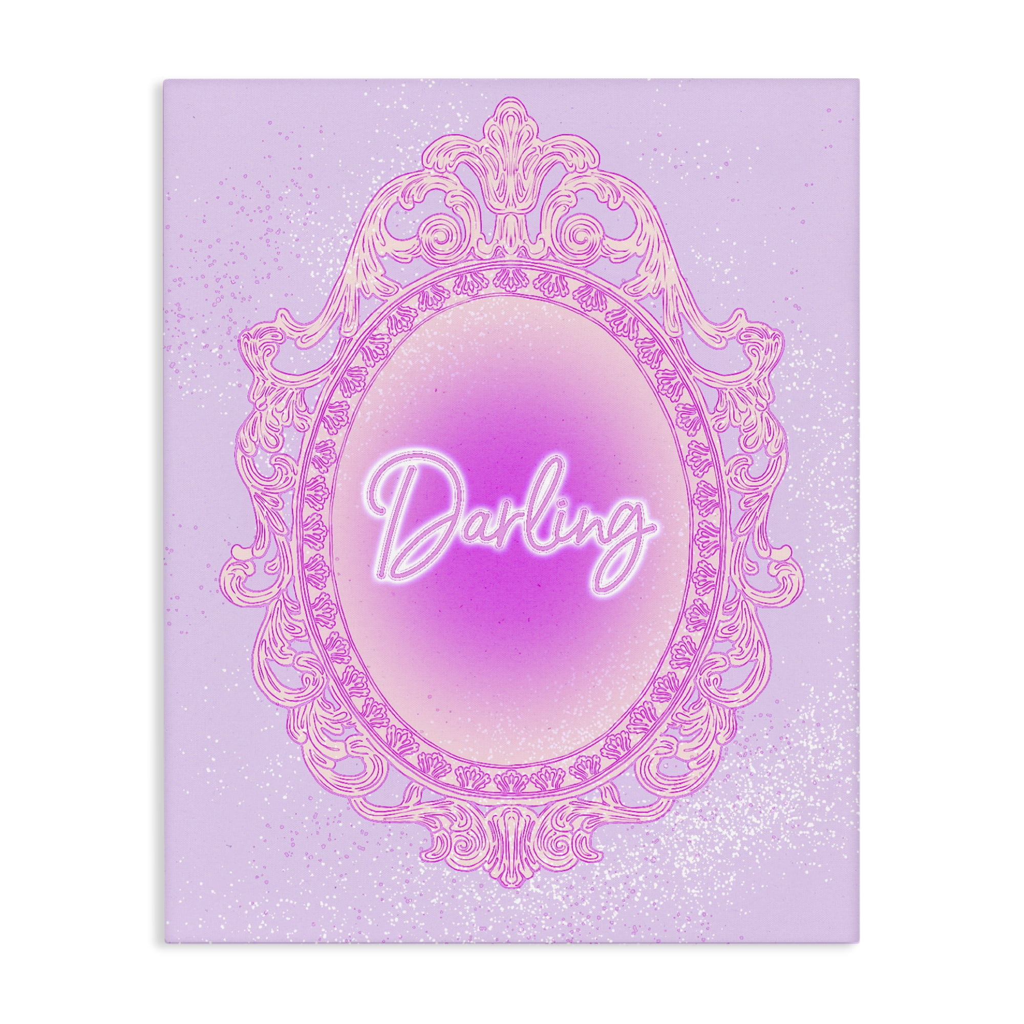 Stupell Industries Darling Ornate Mirror Canvas Wall Art, design by Ziwei Li
