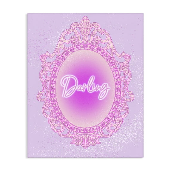 Stupell Industries Art Deco Darling Ornate Mirror Canvas Art, 24 x 30, by Ziwei Li