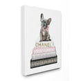 thumbnail image 1 of Stupell Industries Dashing French Bulldog and Iconic Fashion Bookstack Designed by Amanda Greenwood, 1 of 6