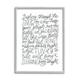 thumbnail image 1 of Stupell Industries Dashing Through The Snow Fun Casual Calligraphy Song Graphic Art Gray Framed Art Print Wall Art, Design by Leah Bisch, 1 of 5
