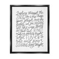 thumbnail image 1 of Stupell Industries Dashing Through The Snow Fun Casual Calligraphy Song Graphic Art Jet Black Floating Framed Canvas Print Wall Art, Design by Leah Bisch, 1 of 8