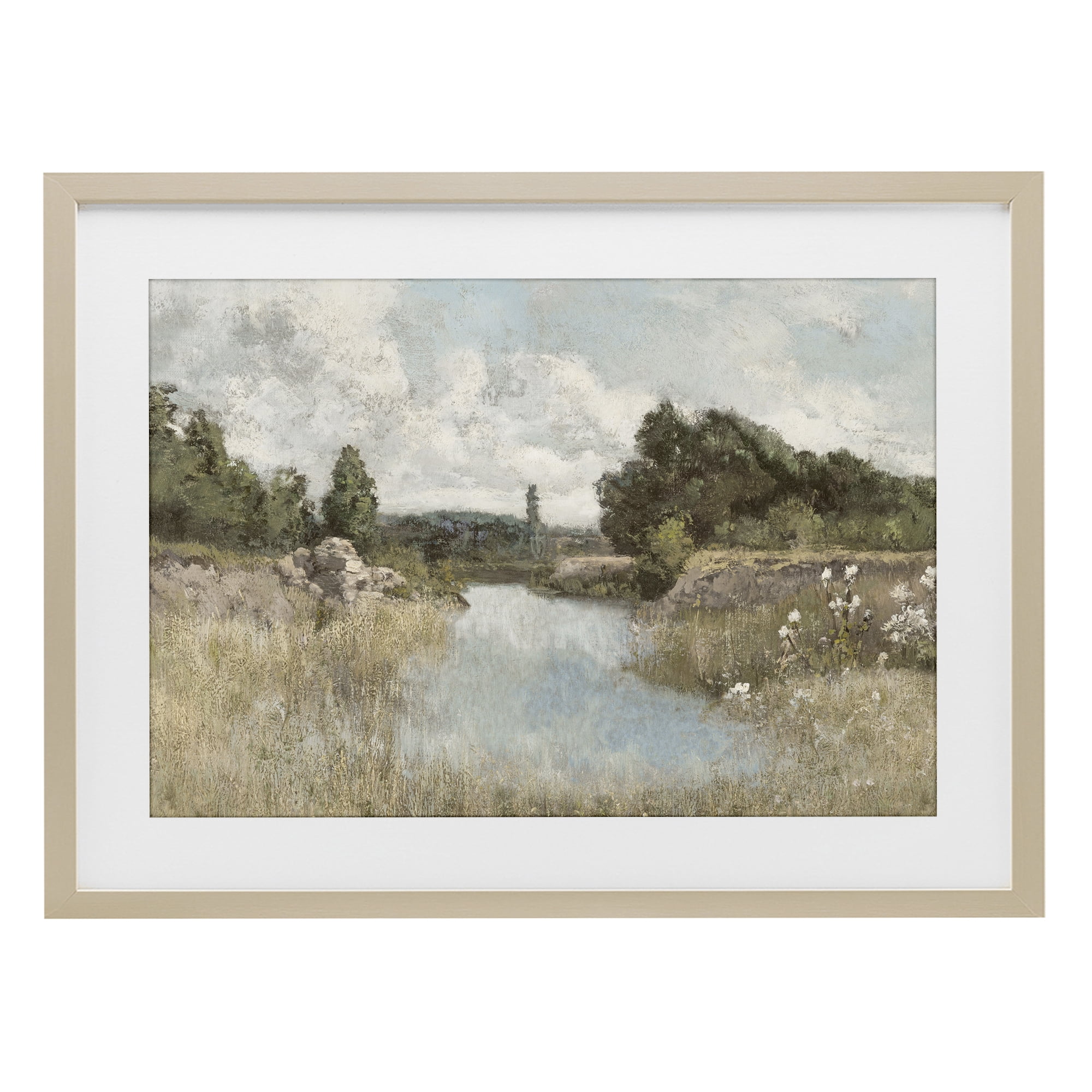 Stupell Industries Dawn At The Shore Birch Framed Print Under Glass, design by Christy McKee