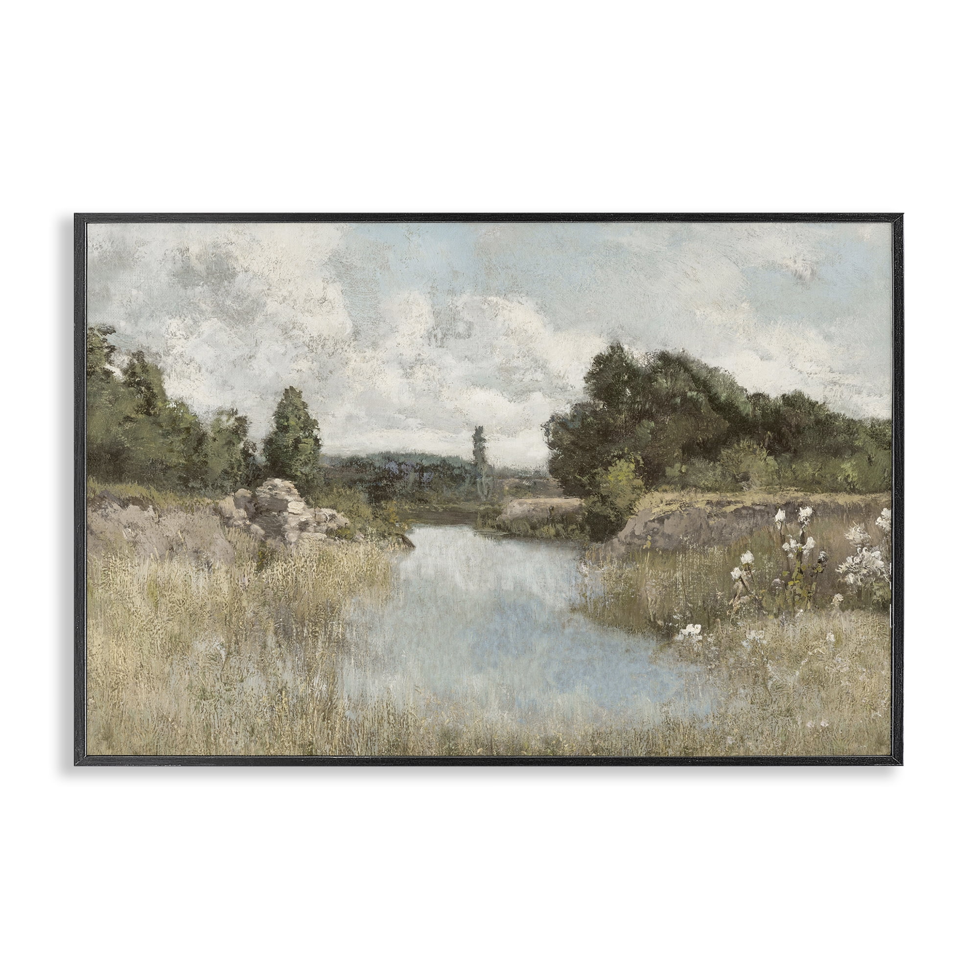 Stupell Industries Dawn At The Shore Black Framed Giclee Art, design by Christy McKee