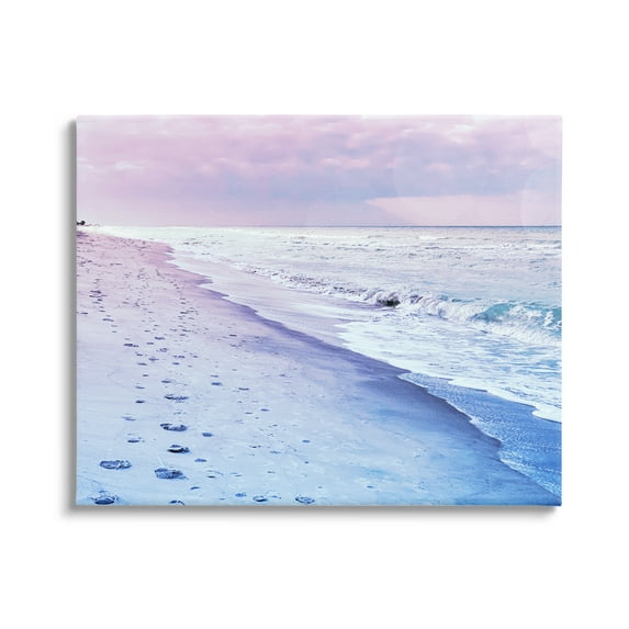 Stupell Industries Dawn Break Shoreline Nature Photography Gallery Wrapped Canvas Print Wall Art, 20 x 16