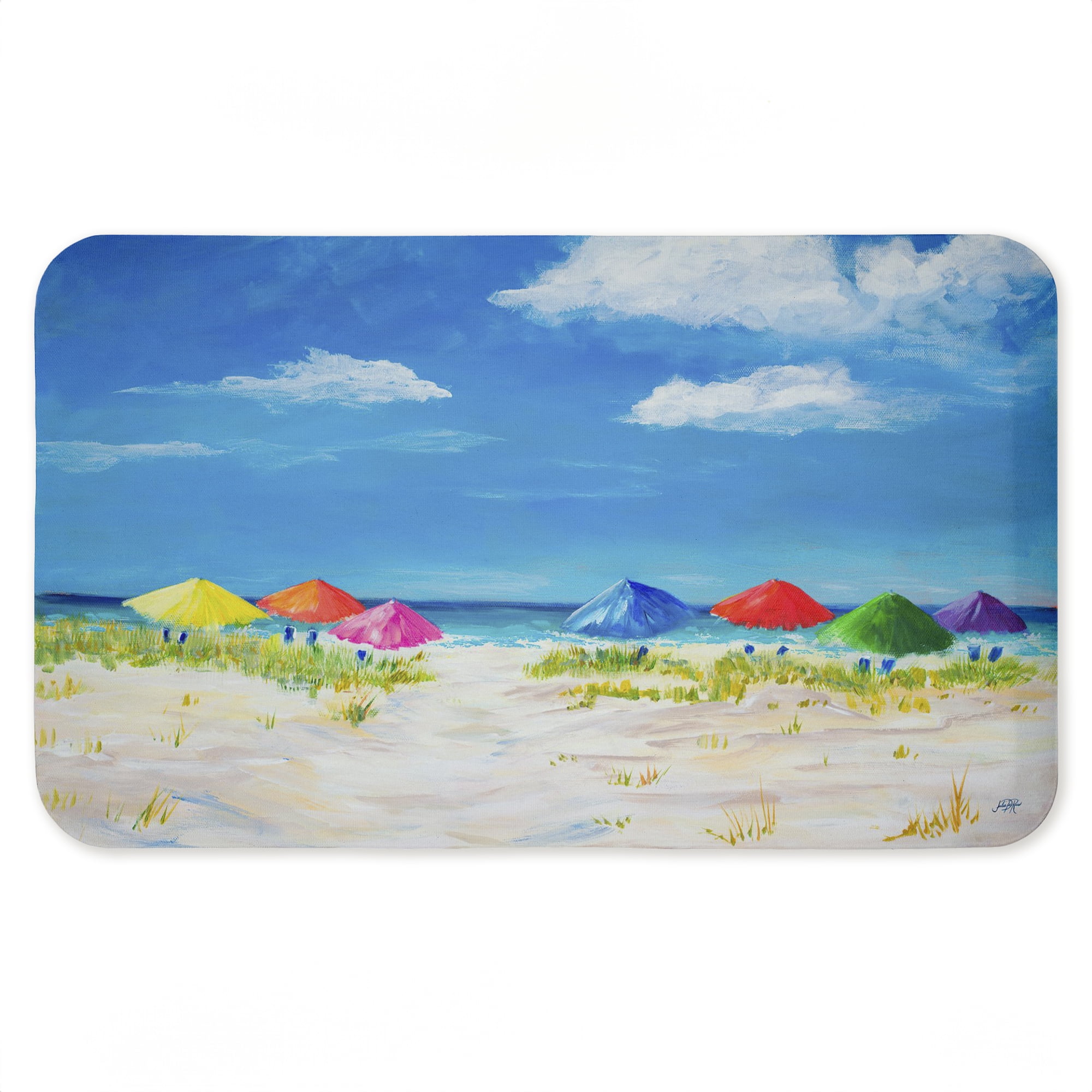 Stupell Industries Day At The Beach Printed Anti-Fatigue Floor Mat, design by Julie DeRice