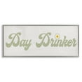 thumbnail image 1 of Stupell Industries Day Drinker Retro Text Gray Framed Giclee Art design by Lil' Rue, 13 x 30, 1 of 8
