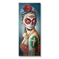 thumbnail image 1 of Stupell Industries Day Of Dead Skull Face Painting Roses Tattoos Canvas Wall Art, 20 x 48, Design by Amy Brinkman, 1 of 5