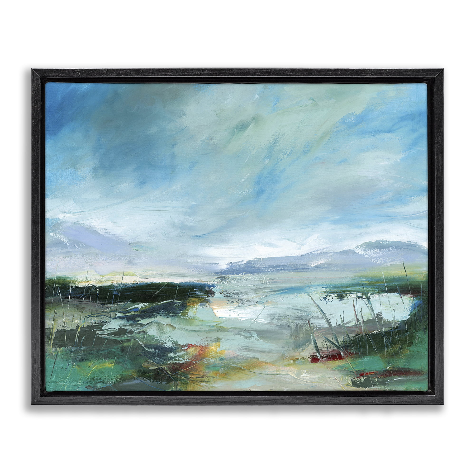 Stupell Industries Days By The Loch Black Framed Floater Canvas Wall Art, design by Lesley Birch