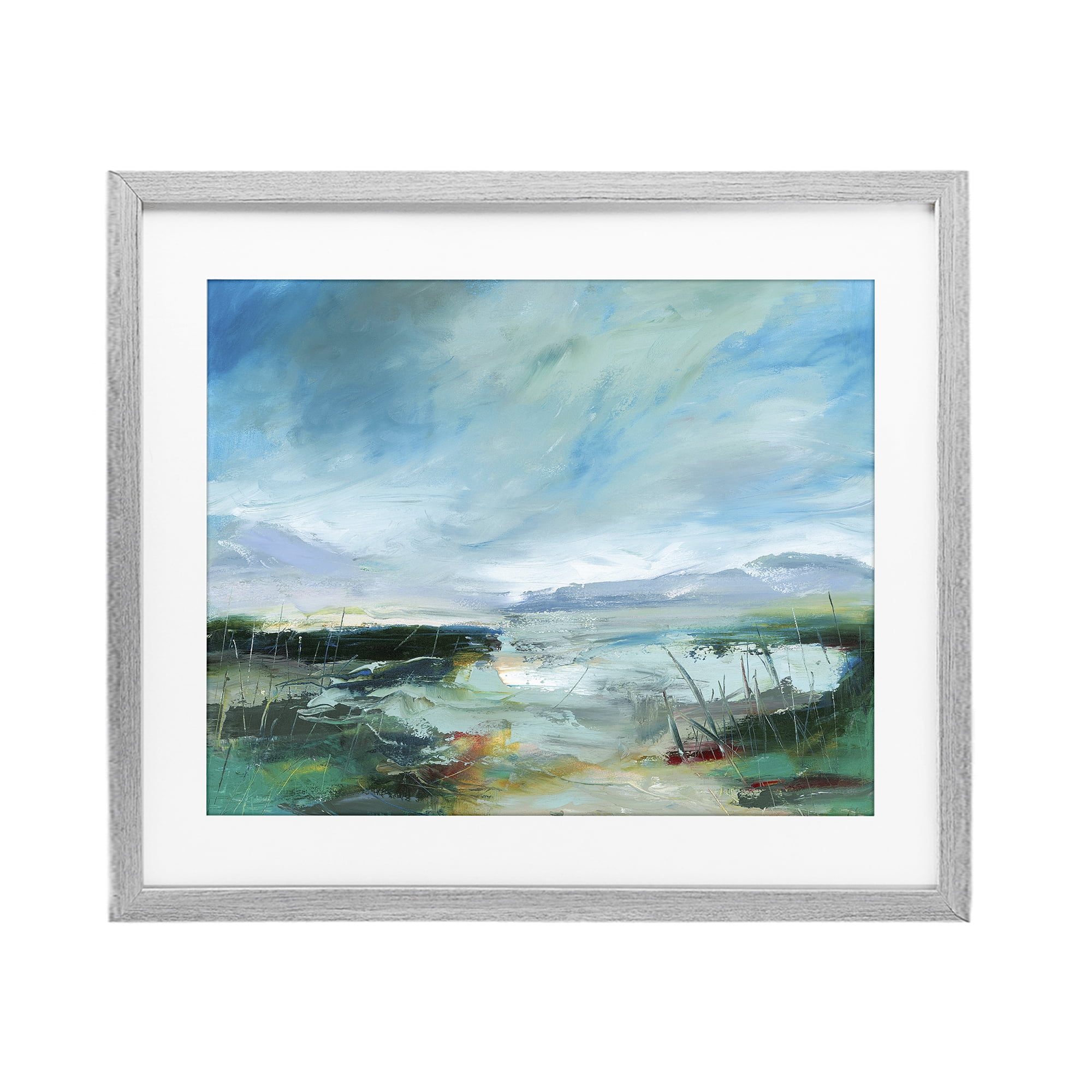 Stupell Industries Days By The Loch Gray Framed Print Under Glass, design by Lesley Birch