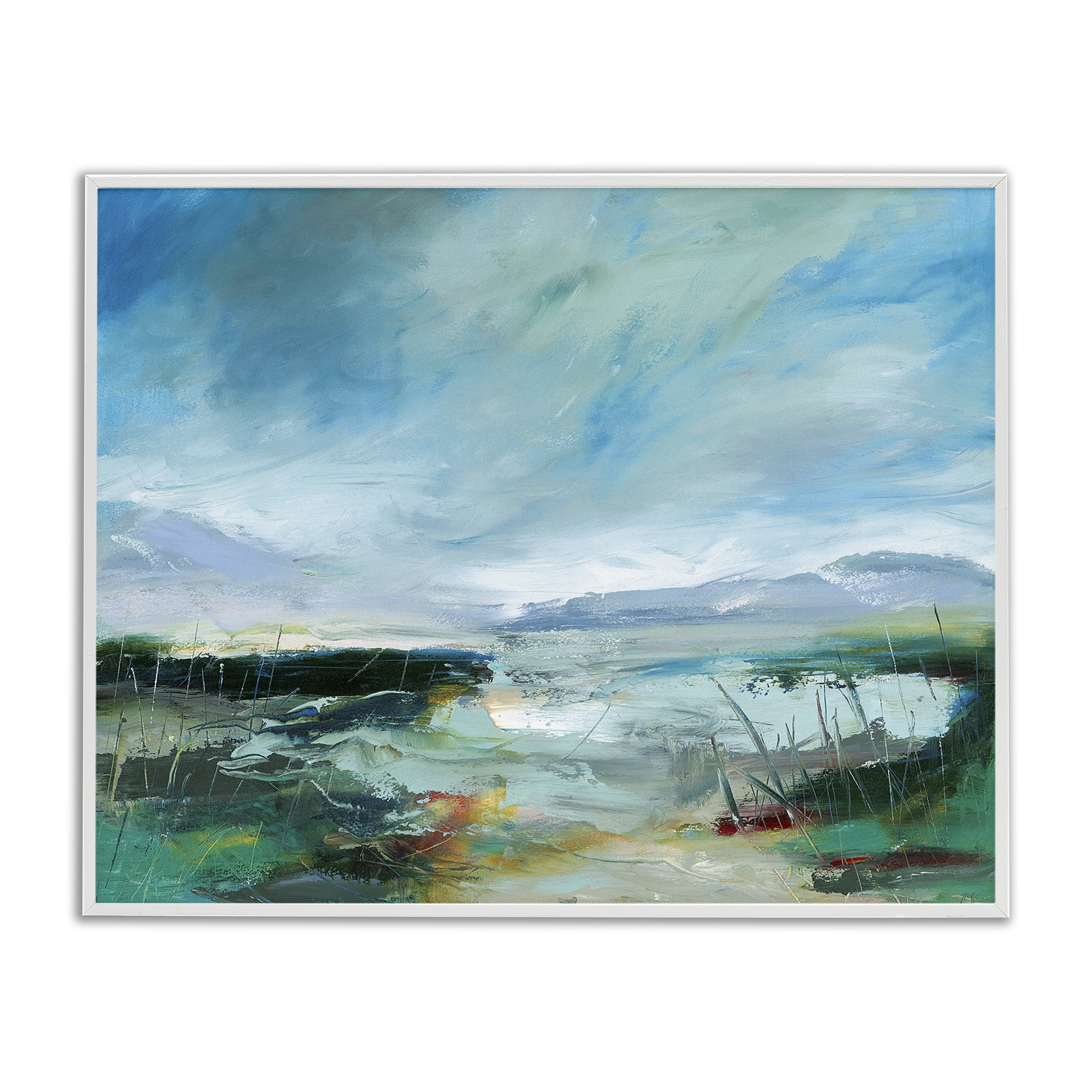 Stupell Industries Days By The Loch White Framed Giclee Art, design by Lesley Birch