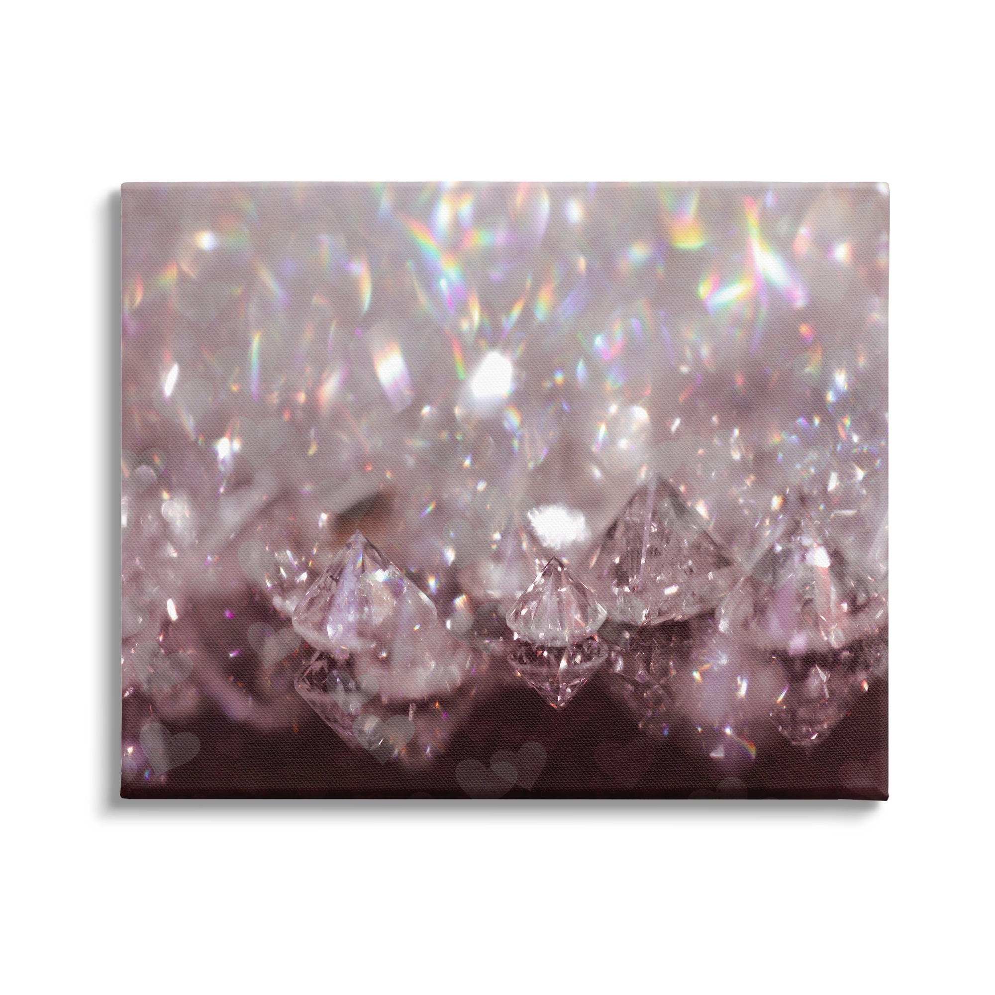 Stupell Industries Dazzling Bling Gems Luxury Fashion Glam Jewels Photograph Gallery Wrapped Canvas Print Wall Art, Design by Daphne Polselli
