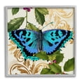 thumbnail image 1 of Stupell Industries Dazzling Butterfly Wings Golden Floral Design Winter Holly,12 x 12, Design by Daphne Polselli, 1 of 5