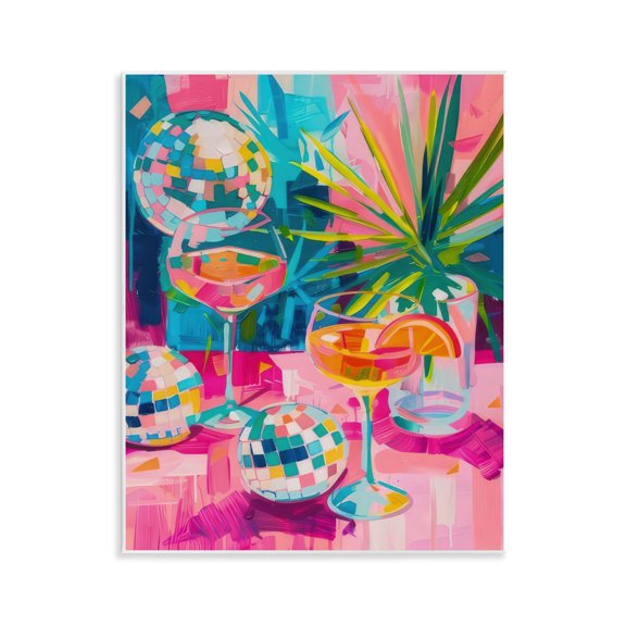 Stupell Industries Glam Dazzling Disco Cocktails Wall Plaque Art, 11 x 14, by LSR Design Studio
