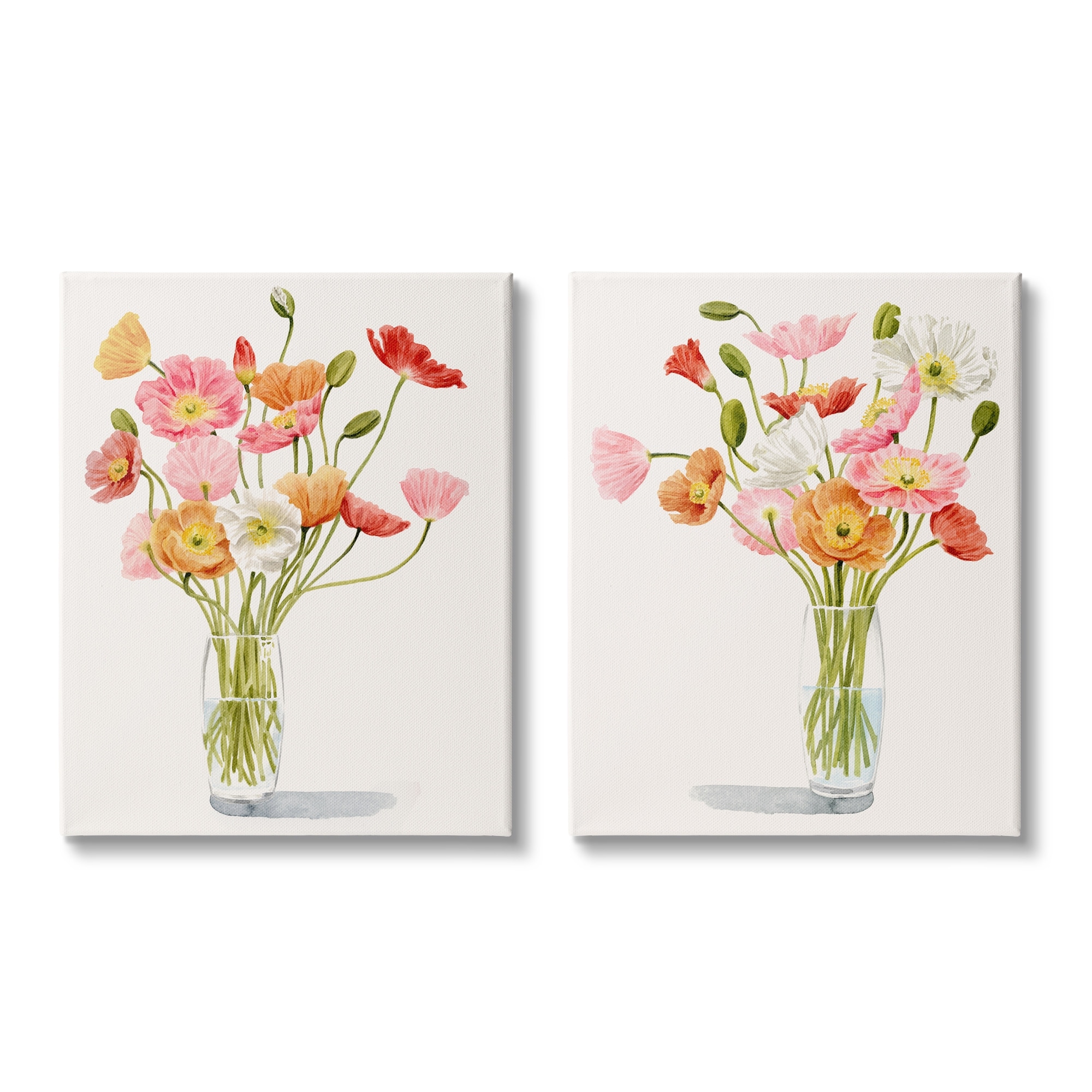 Stupell Industries Dazzling Flower Blossoms Soft Pink Glass Bouquets,16 x 20, Design by Grace Popp