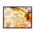 thumbnail image 1 of Stupell Industries Dazzling Glam Parrot Floral Pattern Upscale Bling Graphic Art Black Framed Art Print Wall Art, Design by Ziwei Li, 1 of 5