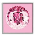 thumbnail image 1 of Stupell Industries Dazzling Pink Disco Ball Shining Geometric Pattern Graphic Art Gray Framed Art Print Wall Art, Design by Hey Bre! Creative Studio, 1 of 8