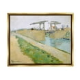 thumbnail image 1 of Stupell Industries De Brug Van Langlois Vincent van Gogh Bridge Painting Painting Metallic Gold Floating Framed Canvas Print Wall Art, Design by one1000paintings, 1 of 5