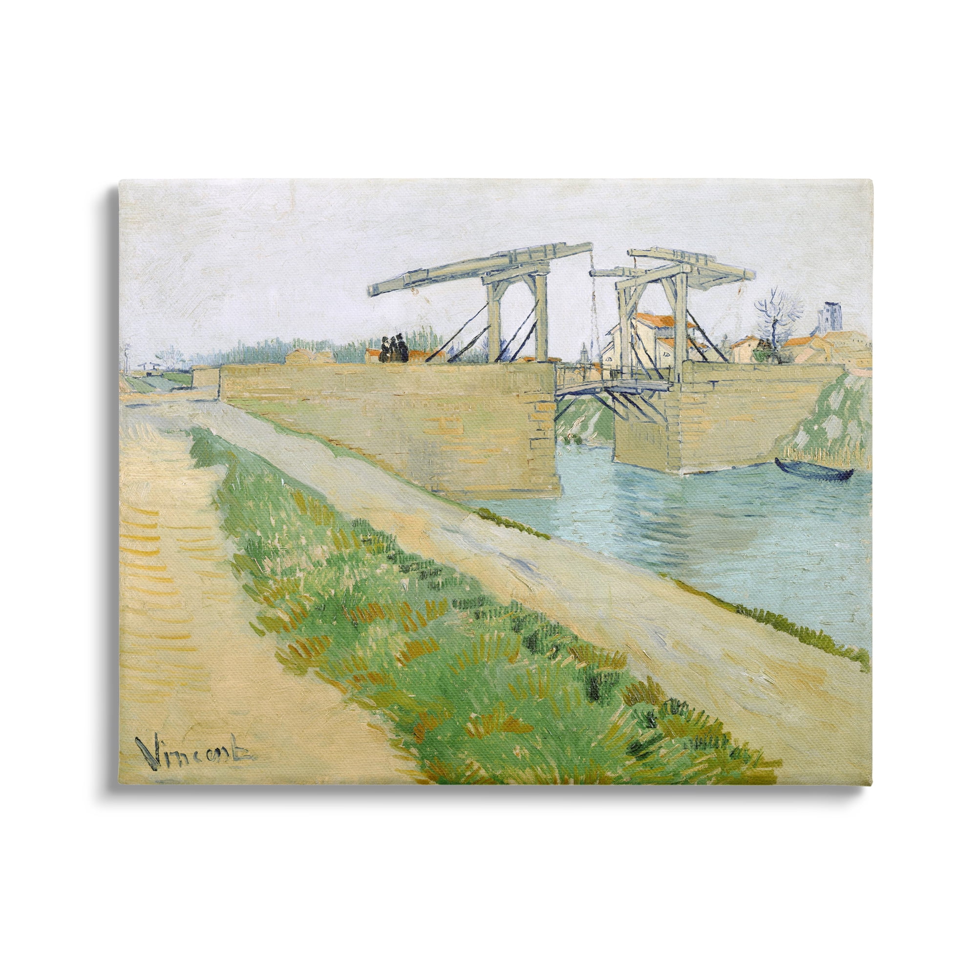 Stupell Industries De Brug Van Langlois Vincent van Gogh Bridge Painting Painting Gallery Wrapped Canvas Print Wall Art, Design by one1000paintings